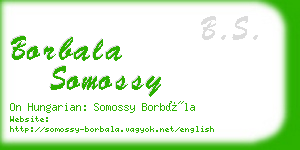 borbala somossy business card